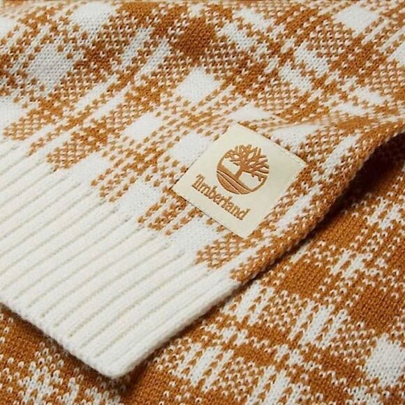 NWT Timberland Cream/white Scarf - Picture 4 of 5